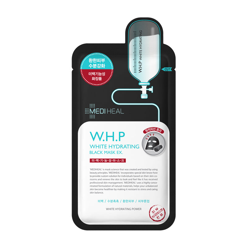 Mediheal W.H.P White Hydrating Black Mask with charcoal