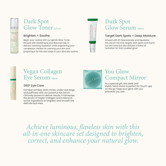 Axis-y Glow Your Own Way Box with Glutathione, 5% Niacinamide and Vegan Collagen