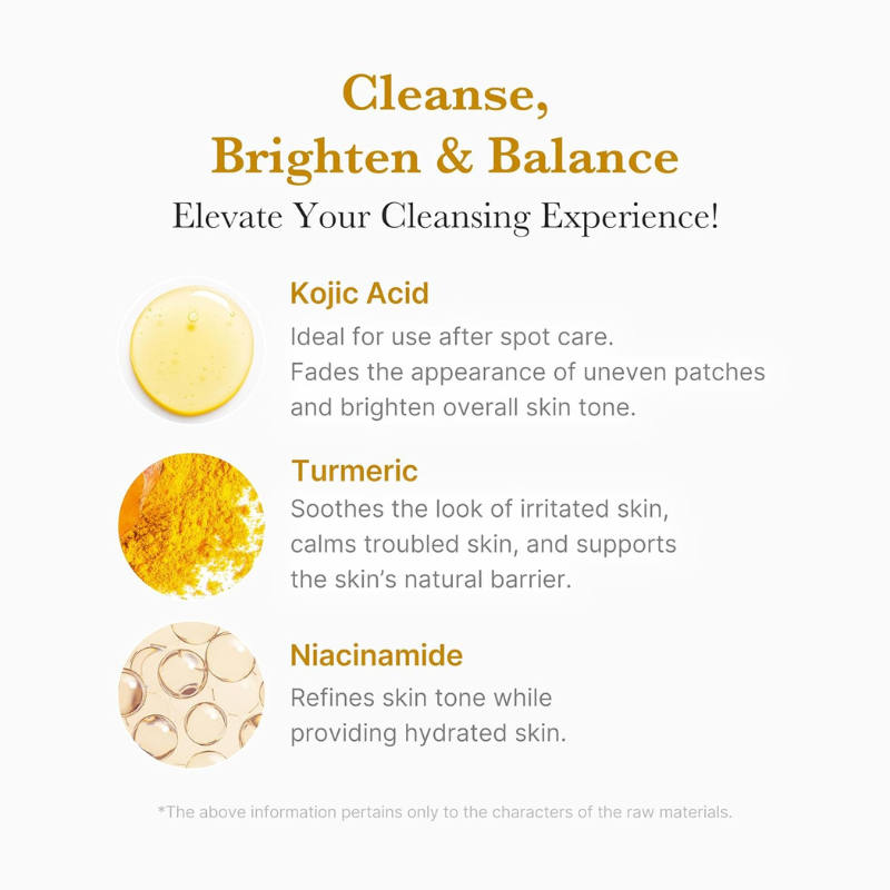 medicube Kojic Acid Turmeric Toning Cleanser