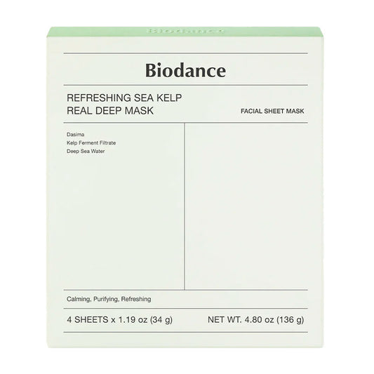 Biodance Sea Kelp Mask packaging with 10% sea kelp ferment