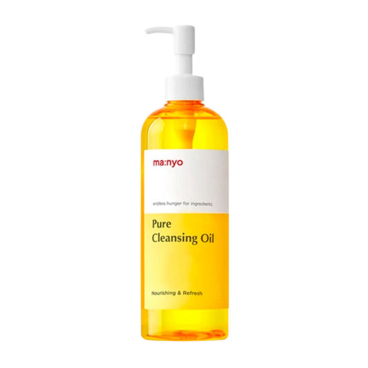 ma:nyo Pure Cleansing Oil texture showing emulsifying formula