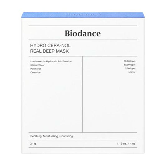 Biodance Hydro Cera-nol Mask packaging with ceramide complex