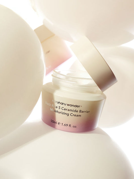 Haruharu Wonder Black Rice 5 Ceramide Barrier Moisturizing Cream with ceramide capsules
