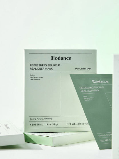Biodance Refreshing Sea Kelp Real Deep Mask 34g hydrogel sheet mask