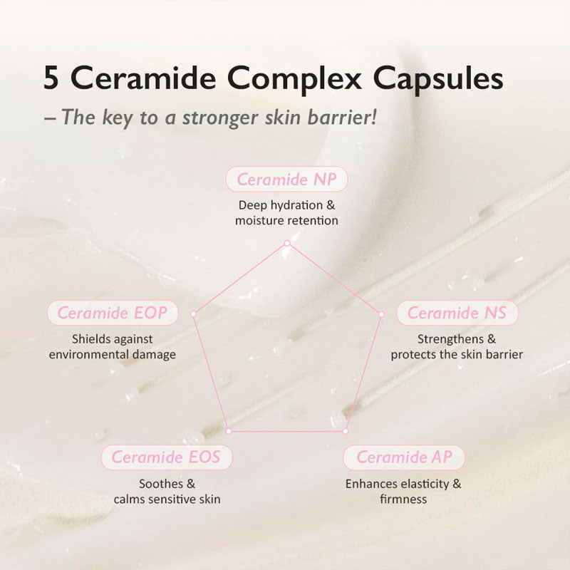Haruharu Wonder 5 Ceramide Barrier Cream with visible ceramide capsules
