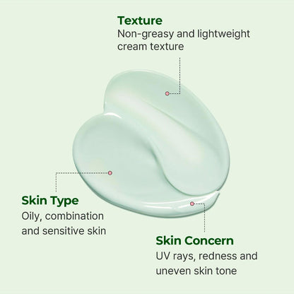 Torriden Cica Tone-up Sun Cream texture and application