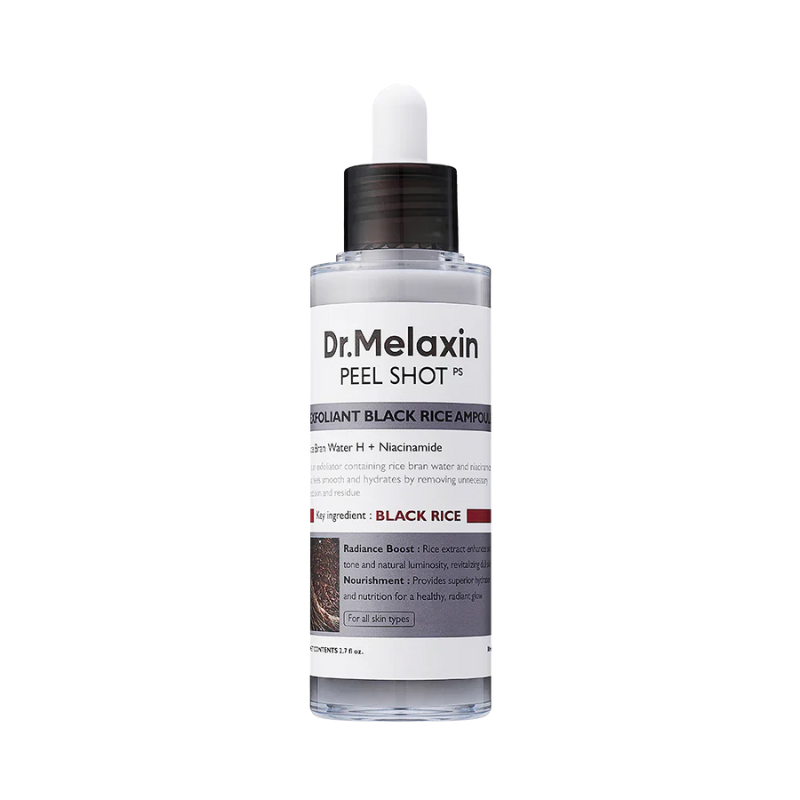 Dr.Melaxin Peel Shot Exfoliating Black Rice Ampoule 80ml-1