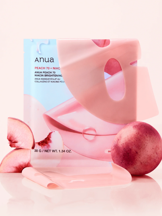 Anua Peach 70 Niacin Brightening Collagen Mask packaging