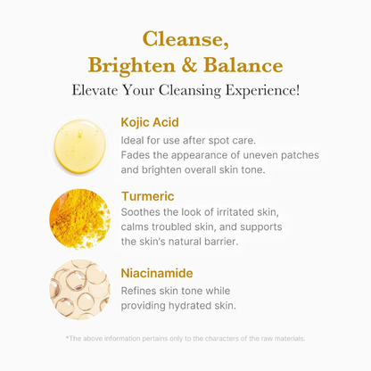 medicube Kojic Acid Turmeric Toning Cleanser