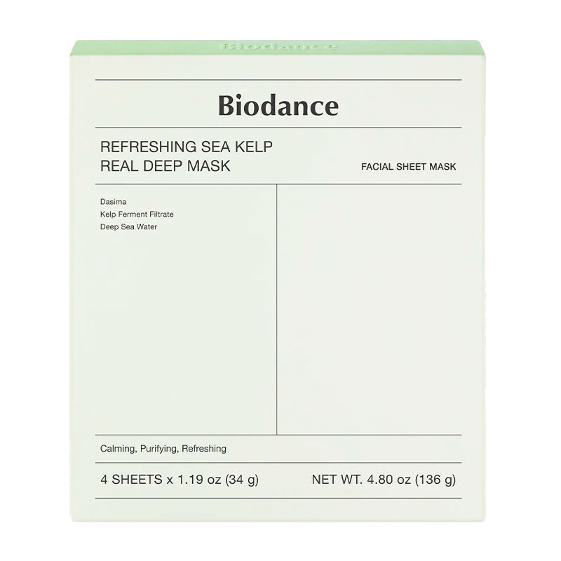 Biodance Sea Kelp Mask packaging with 10% sea kelp ferment