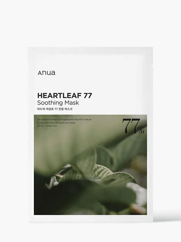 Anua Heartleaf 77% Soothing Mask packaging