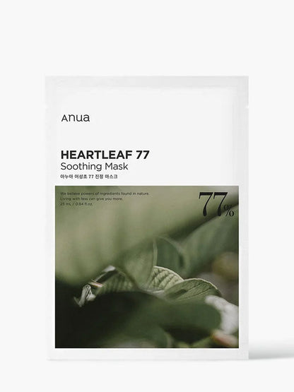 Anua Heartleaf 77% Soothing Mask packaging