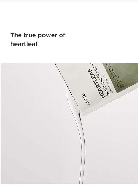 Anua Heartleaf Mask with 77% houttuynia cordata extract
