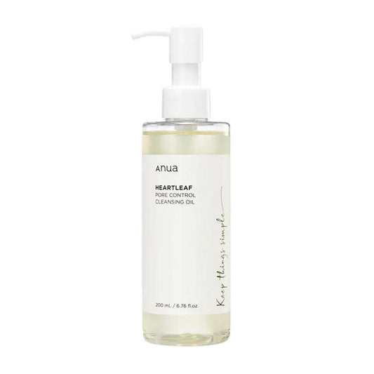 Anua Heartleaf Pore Control Cleansing Oil makeup remover for sensitive skin