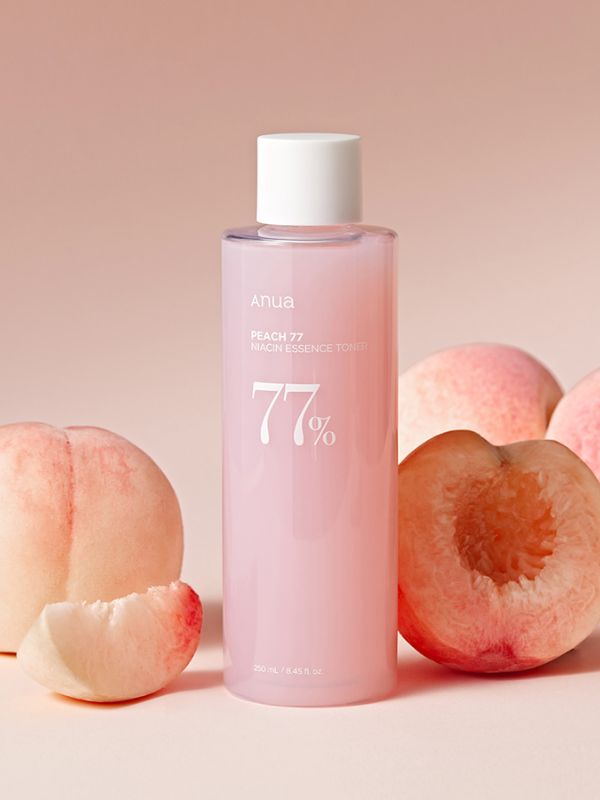 Anua Peach 77 Niacin Essence Toner with 77% peach extract and Niacinamide