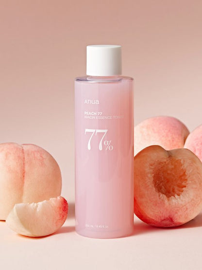 Anua Peach 77 Niacin Essence Toner with 77% peach extract and Niacinamide