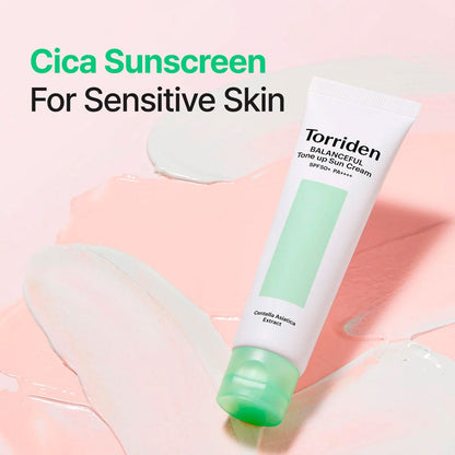 Torriden Balanceful Sun Cream green-tinted 