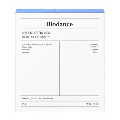 Biodance Hydro Cera-nol Mask packaging with ceramide complex