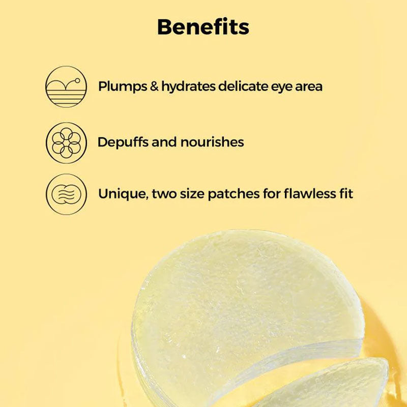 COSRX Hydrogel Eye Patch honeycomb texture 