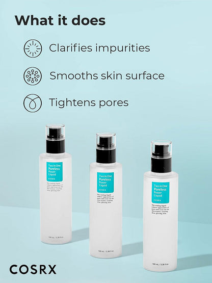 COSRX Poreless Power Liquid lightweight watery texture for oil control
