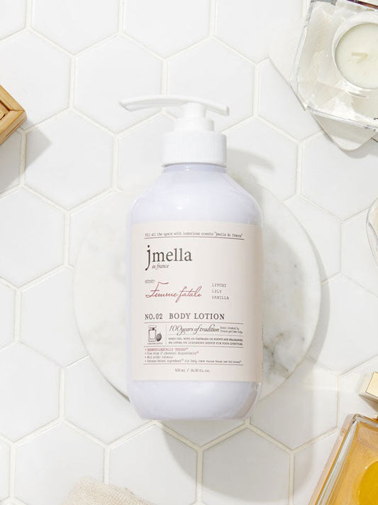 Jmella Femme Fatale Body Lotion with oriental-floral fragrance

