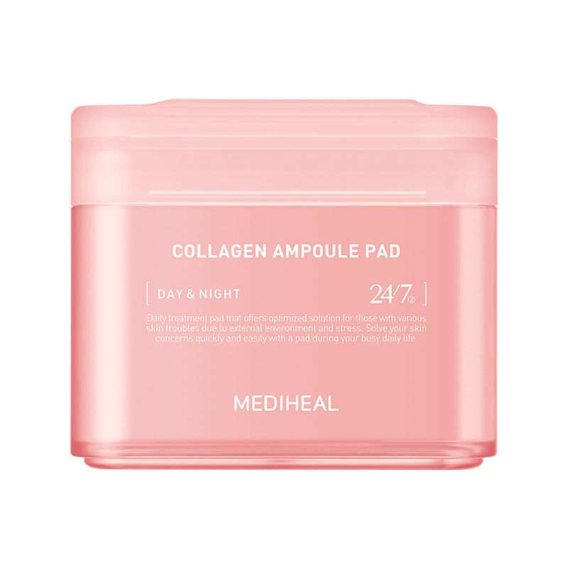 Mediheal Collagen Ampoule Pad 100 pads with CollagenFactor complex for anti-aging and firming