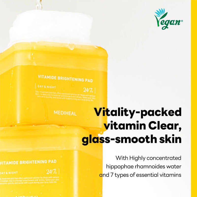 Mediheal Vitamide Brightening Pad vegan silk pads for radiant skin