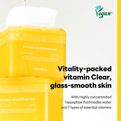 Mediheal Vitamide Brightening Pad vegan silk pads for radiant skin