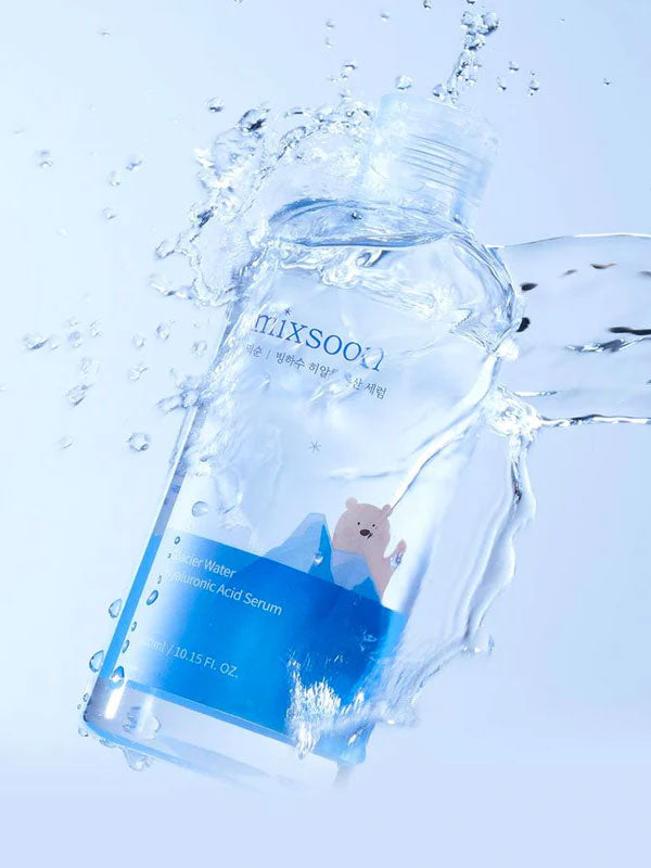 mixsoon Glacier Water Hyaluronic Acid Serum 300ml with triple hyaluronic acid complex