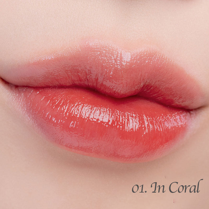 rom&nd Dewyful Tint color swatches showing dewy finish