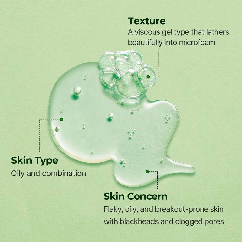 Torriden Balanceful Cica Cleansing Gel microbubble technology for deep cleansing