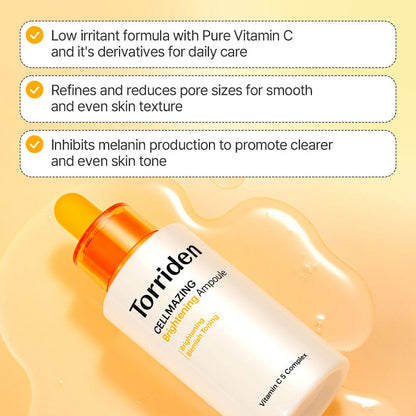 Torriden Vita C Ampoule texture and application