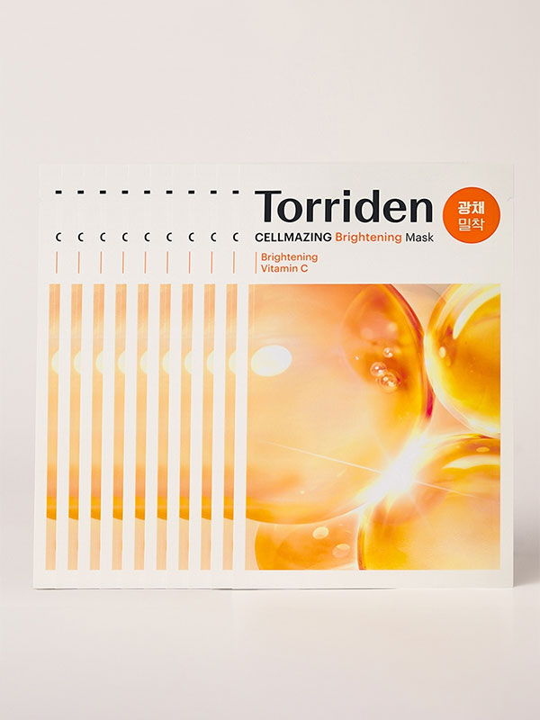 Torriden Cellmazing Vita C Brightening Mask box with 10 sheet masks