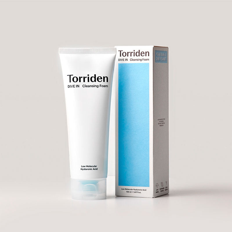 Torriden Dive-In Cleansing Foam 150ml with amino acid moisture bubbles