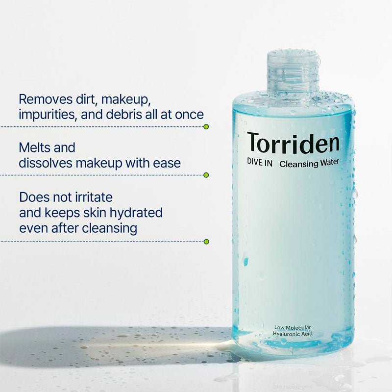 Torriden Dive-In Cleansing Water with 8 types of hyaluronic acid